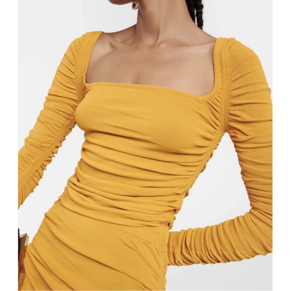 Altuzarra Sweaters - Altuzarra Asgard Goldenrod Long Sleeve Ruched Sweater Size Small Designer